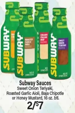 Angelo Caputo's Fresh Market Subway Sauces offer