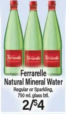 Angelo Caputo's Fresh Market Ferrarelle Natural Mineral Water offer