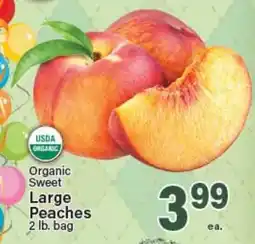 Angelo Caputo's Fresh Market Organic Sweet Large Peaches offer