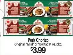 Angelo Caputo's Fresh Market Pork Chorizo offer