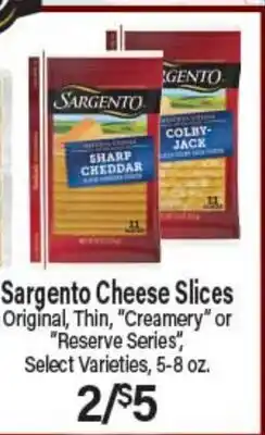 Angelo Caputo's Fresh Market Sargento Cheese Slices offer