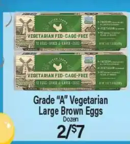 Angelo Caputo's Fresh Market Grade A Vegetarian Large Brown Eggs offer