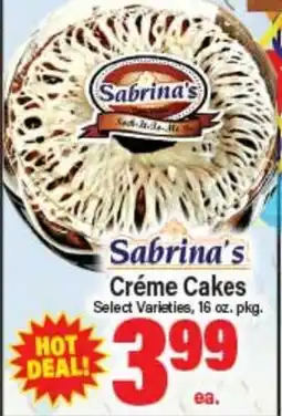 Angelo Caputo's Fresh Market Sabrina's Crème Cakes offer