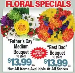 Angelo Caputo's Fresh Market Father's Day Medium Bouquet 10 stem Best Dad Bouquet offer
