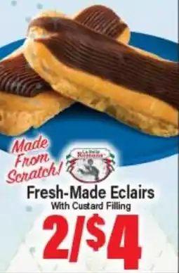 Angelo Caputo's Fresh Market Fresh-Made Eclairs With Custard Filling offer