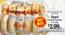 Angelo Caputo's Fresh Market Bagels offer