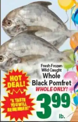Angelo Caputo's Fresh Market Fresh Frozen Wild Caught Whole Black Pomfret offer