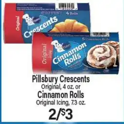 Angelo Caputo's Fresh Market Pillsbury Crescents Original, 4 oz. or Cinnamon Rolls Original Icing, 7.3 oz offer