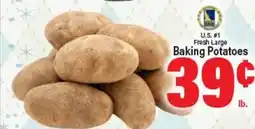 Angelo Caputo's Fresh Market U.S. #1 Fresh Large Baking Potatoes offer