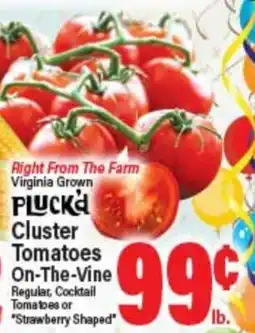 Angelo Caputo's Fresh Market PLUCK'D Cluster Tomatoes On-The-Vine offer