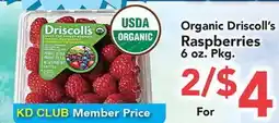 Eurofresh Market Organic Driscoll's Raspberries offer