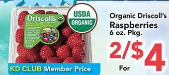 Eurofresh Market Organic Driscoll's Raspberries offer