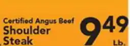 Eurofresh Market Certified Angus Beef Shoulder Steak offer