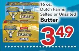 Eurofresh Market 16 oz. Dutch Farms Salted or Unsalted Butter offer