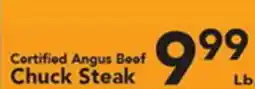 Eurofresh Market Certified Angus Beef Chuck Steak offer