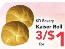 Eurofresh Market KD Bakery Kaiser Roll offer