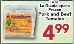 Eurofresh Market La Guadalupana Frozen Pork and Beef Tamales offer