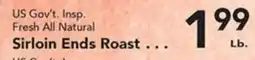 Eurofresh Market US Gov't. Insp. Fresh All Natural Sirloin Ends Roast offer