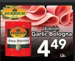 Eurofresh Market Eckrich Garlic Bologna offer