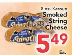 Eurofresh Market 8 oz. Karoun Smoked String Cheese offer