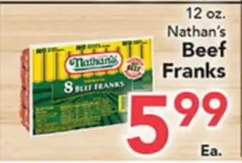 Eurofresh Market Nathan's Beef Franks offer