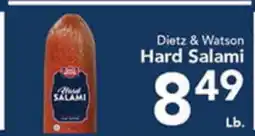 Eurofresh Market Dietz & Watson Hard Salami offer