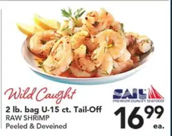 Pete's Fresh Market 2 lb. bag U-15 ct. Tail-Off RAW SHRIMP offer