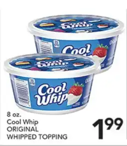 Pete's Fresh Market 8 oz. Cool Whip ORIGINAL WHIPPED TOPPING offer