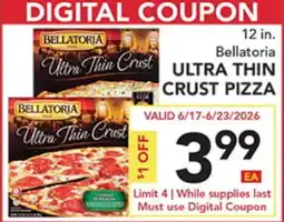 Pete's Fresh Market Bellatoria ULTRA THIN CRUST PIZZA offer