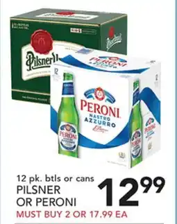 Pete's Fresh Market PILSNER OR PERONI offer