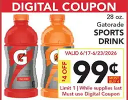 Pete's Fresh Market Gatorade SPORTS DRINK offer
