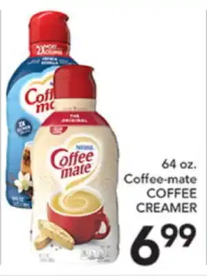 Pete's Fresh Market 64 oz. Coffee-mate COFFEE CREAMER offer