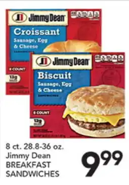Pete's Fresh Market 8 ct. 28.8-36 oz. Jimmy Dean BREAKFAST SANDWICHES offer