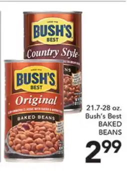 Pete's Fresh Market 21.7-28 oz. Bush's Best BAKED BEANS offer
