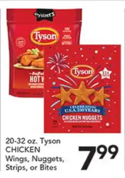 Pete's Fresh Market 20-32 oz. Tyson CHICKEN Wings, Nuggets, Strips, or Bites offer