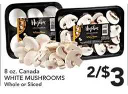 Pete's Fresh Market 8 oz. Canada WHITE MUSHROOMS offer