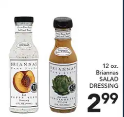 Pete's Fresh Market 12 oz. Briannas SALAD DRESSING offer