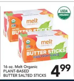 Pete's Fresh Market 16 oz. Melt Organic PLANT-BASED BUTTER SALTED STICKS offer