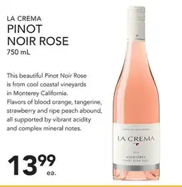Pete's Fresh Market LA CREMA PINOT NOIR ROSE offer