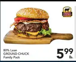 Pete's Fresh Market 80% Lean GROUND CHUCK offer