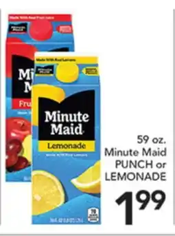 Pete's Fresh Market 59 oz. Minute Maid PUNCH or LEMONADE offer
