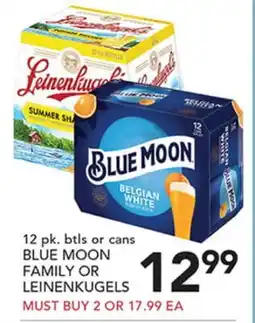 Pete's Fresh Market BLUE MOON FAMILY OR LEINENKUGELS offer