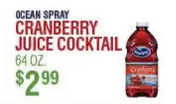 Circus Fruits OCEAN SPRAY CRANBERRY JUICE COCKTAIL offer