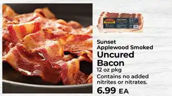 Sunset Foods Sunset Applewood Smoked Uncured Bacon offer