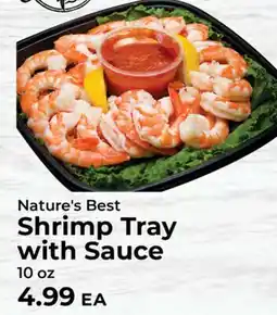 Sunset Foods Nature's Best Shrimp Tray with Sauce offer