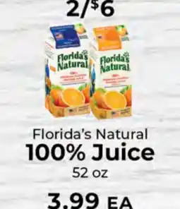 Sunset Foods Florida's Natural 100% Juice offer