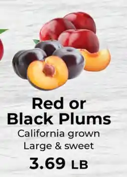 Sunset Foods Red or Black Plums offer