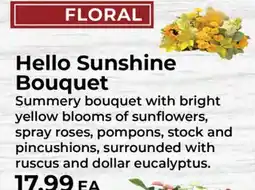 Sunset Foods Hello Sunshine Bouquet offer