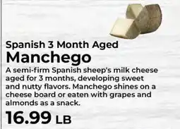 Sunset Foods Spanish 3 Month Aged Manchego offer