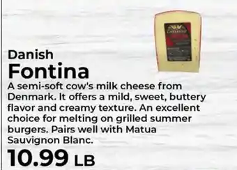 Sunset Foods Danish Fontina offer